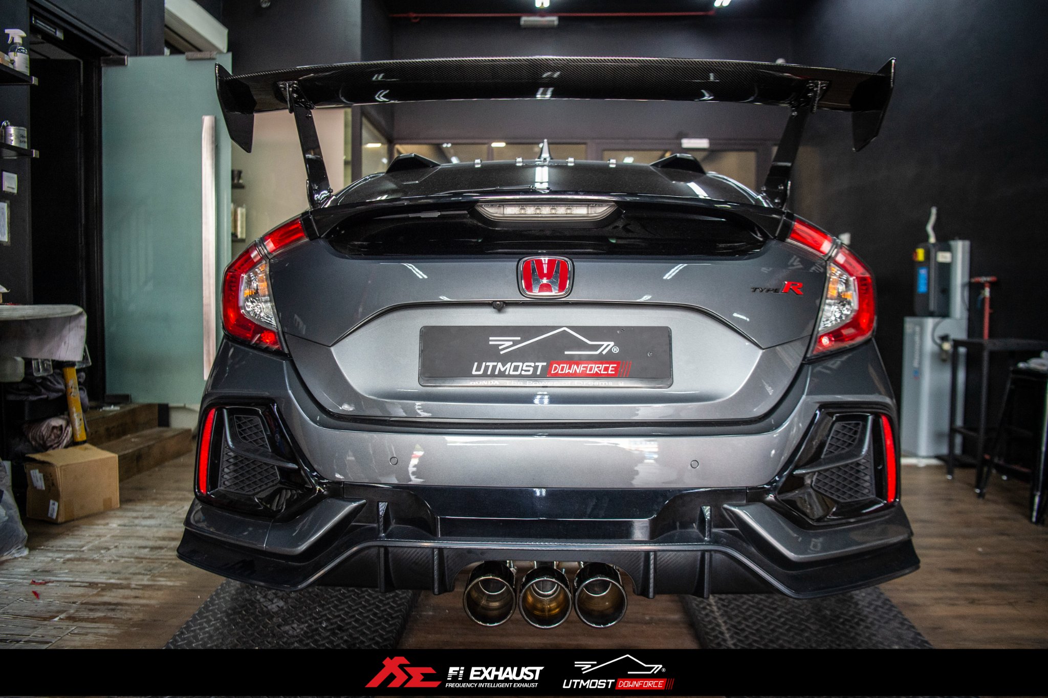 Fk8 type shop r exhaust